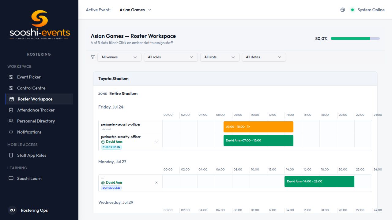 Roster Workspace